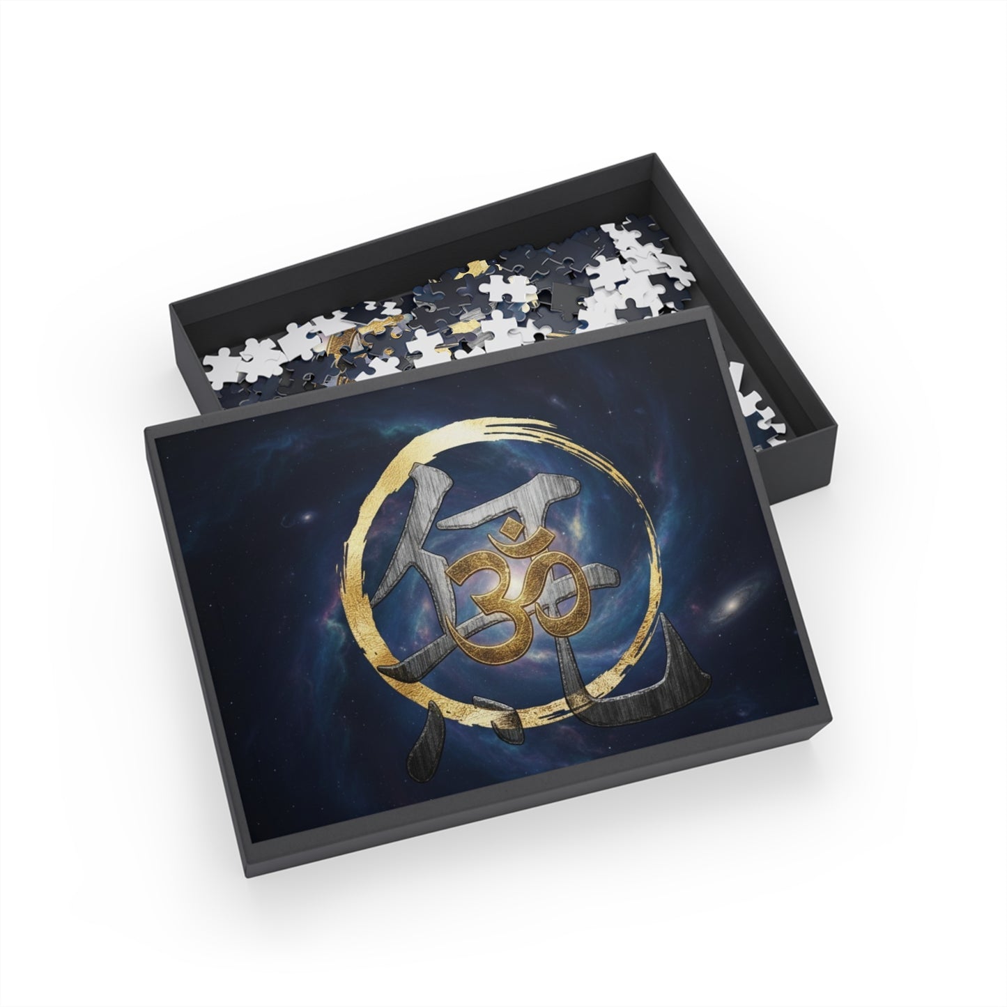 Om Symbol Galaxy Jigsaw Puzzle — Meditation & Spirituality 96–1000 Piece