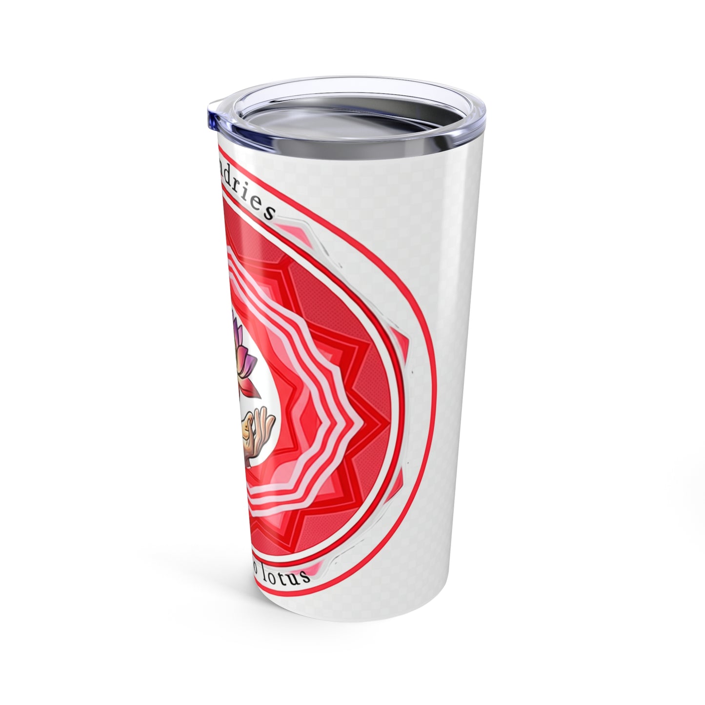 Meditative Lotus Tumbler 20oz - Inspirational Drinkware, Yoga Gift, Travel Mug, Self-Care, Spiritual Hydration