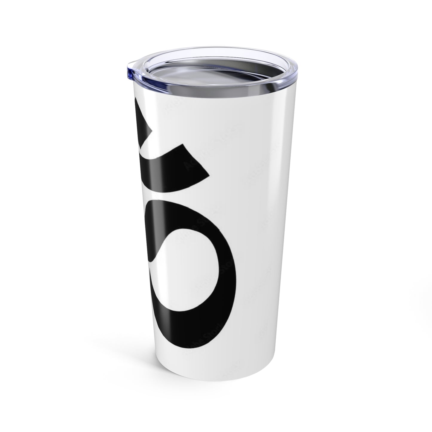 Om Symbol Stainless Steel Tumbler, 20oz Yoga Travel Mug, Meditation Drinkware, Zen Gift, Spiritual Beverage Container