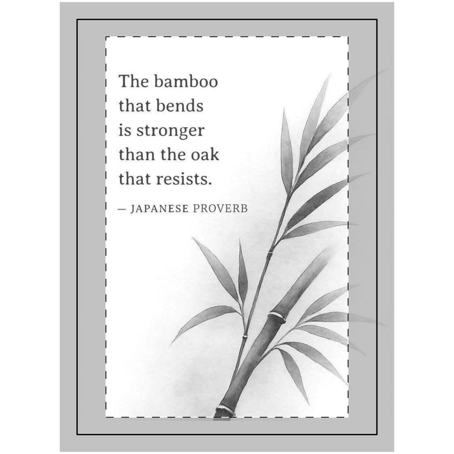 Wooden Wall Art Tapestry - Japanese Proverb Decor, Rustic Home Decor, Nature Wall Hanging, Inspirational Quote Art, Zen Living Room