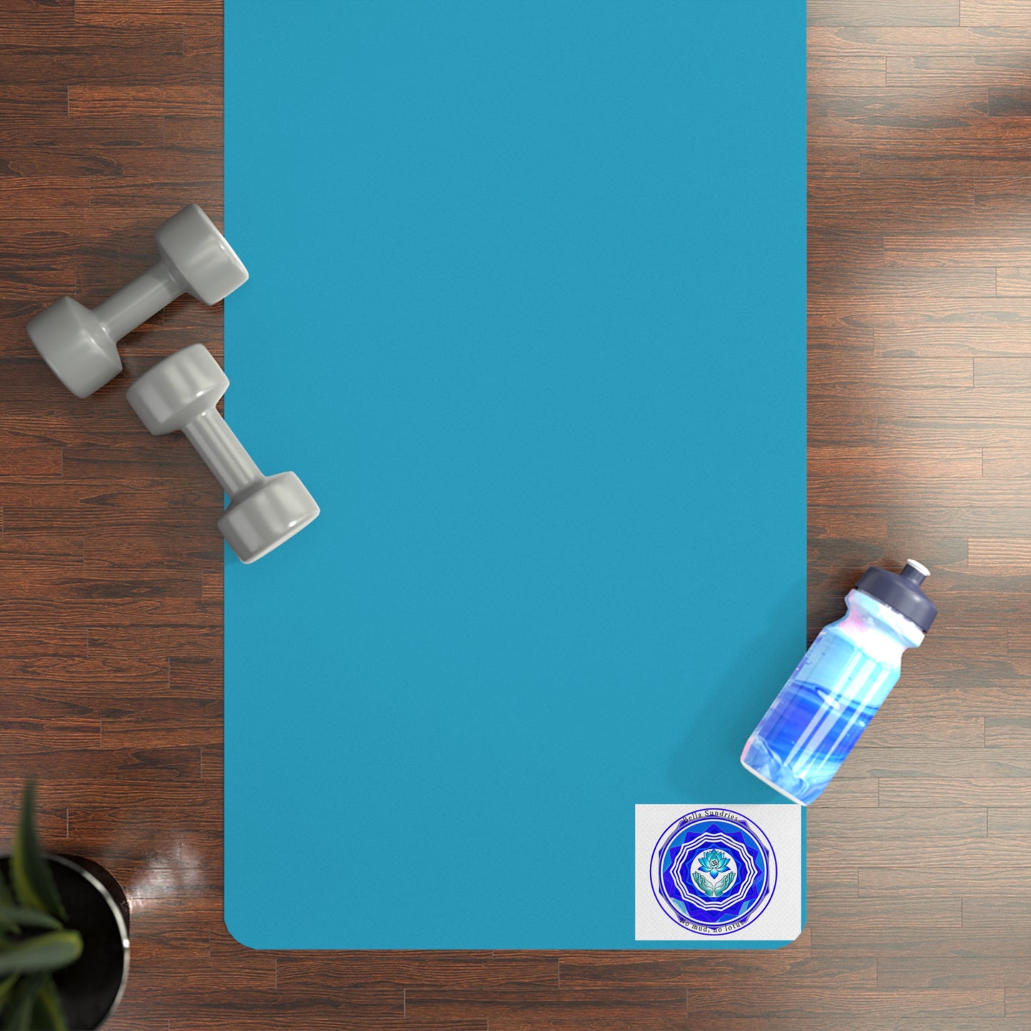Premium Rubber Yoga Mat, Eco-Friendly Fitness Mat, Non-Slip Exercise Mat, Mat for Yoga, Pilates, or Home Workouts