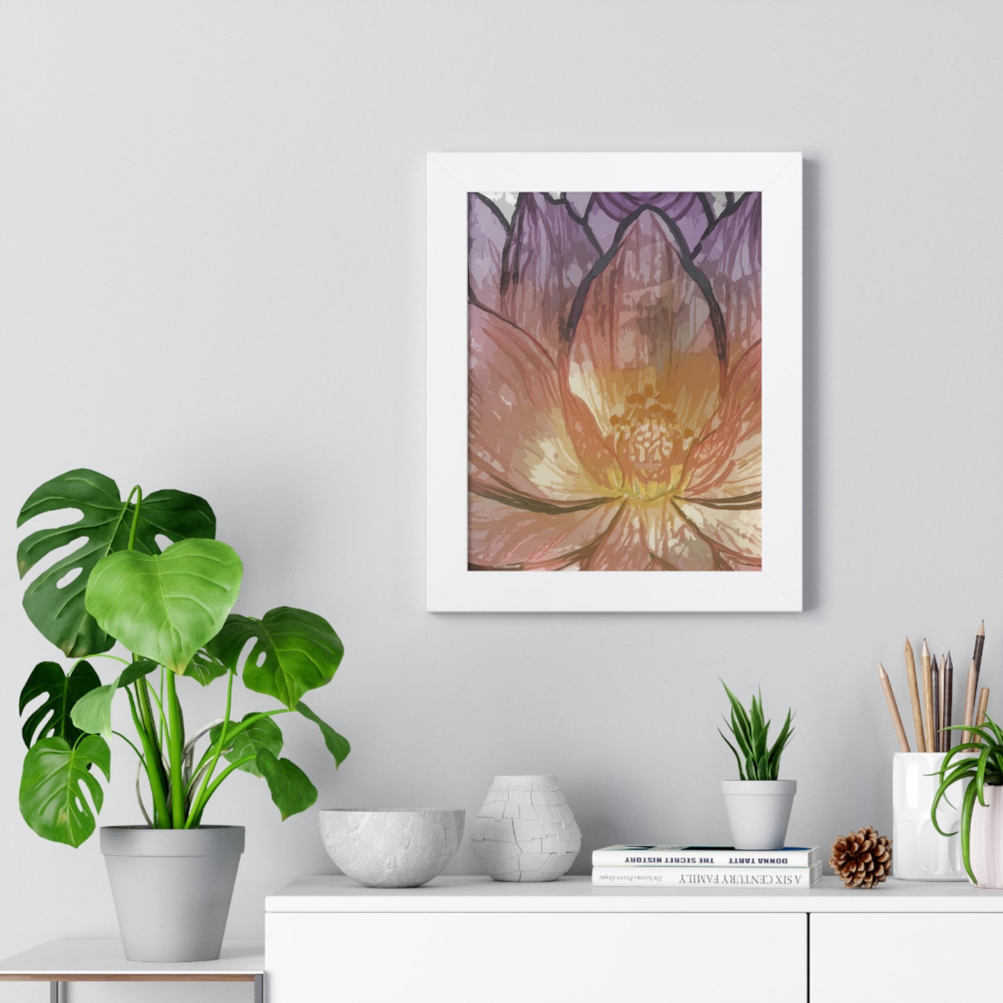 Vertical Poster Lotus Graphics by Tonya Ben Mansour