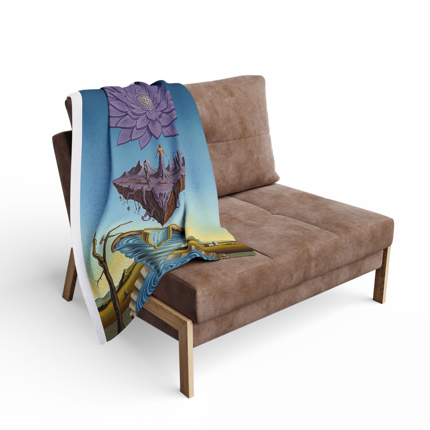 Dreamy Arctic Fleece Blanket, Cozy Home Decor, Boho Aesthetic, Thoughtful Gift, Spiritual Vibes, Meditation Companion