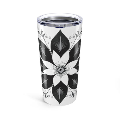 Elegant Floral Tumbler 20oz | Perfect for Coffee Lovers, Travel Mugs, Gift for Her, Floral Design, Reusable Drinkware