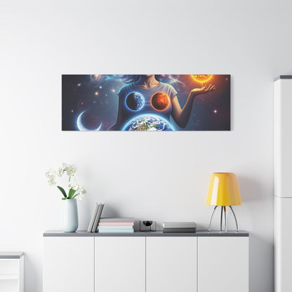 Cosmic Canvas Print - Celestial Art for Space Lovers, Home Decor, Wall Art, Gift for Astronomers, Universe Wall Hanging