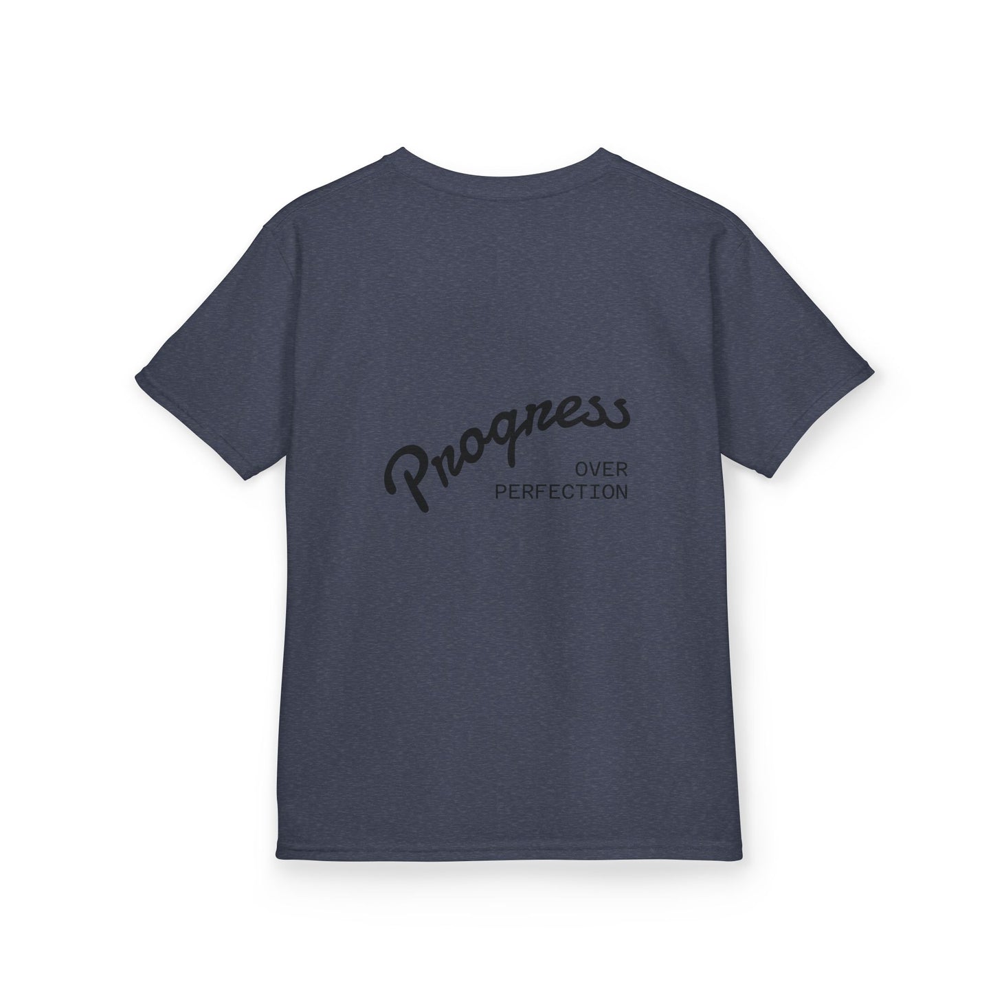 Kids Tee — ‘Progress Over Perfection’ Lotus Graphic