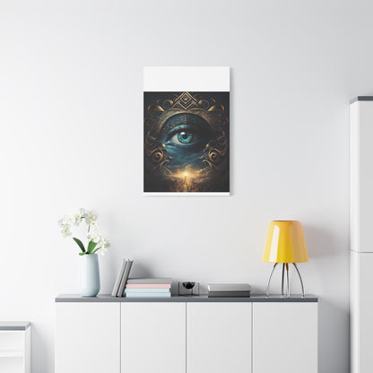 Mystical Eye Canvas Wall Art, Boho Decor, Home Wall Art, Unique Gift, Modern Artwork, Eye Design