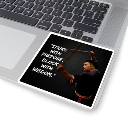 Inspiring Kiss-Cut Stickers - Motivation, Martial Arts, Self-Discipline, Laptop Decals, Gift Ideas