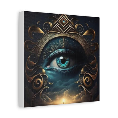 Mystical Eye Canvas Wall Art, Boho Decor, Home Wall Art, Unique Gift, Modern Artwork, Eye Design