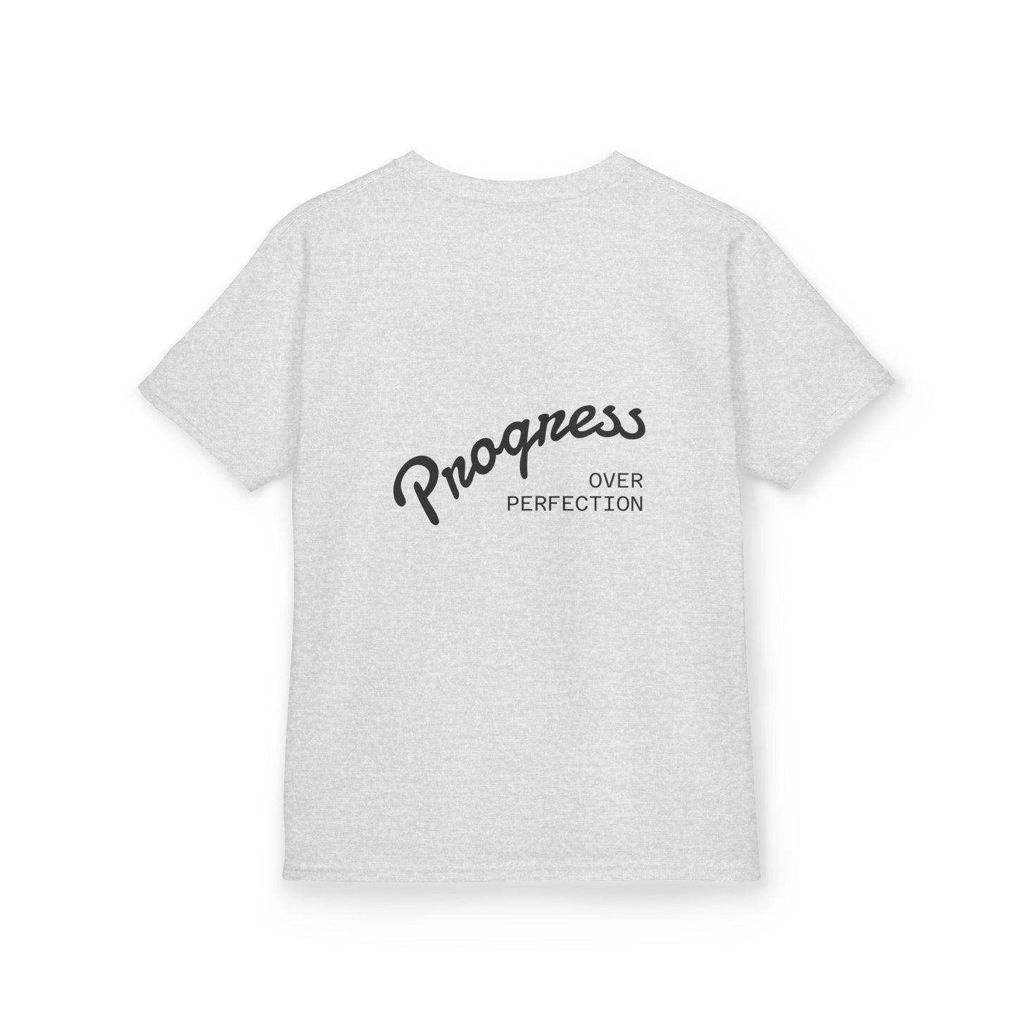 Kids Tee — ‘Progress Over Perfection’ Lotus Graphic