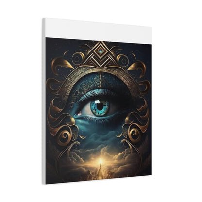 Mystical Eye Canvas Wall Art, Boho Decor, Home Wall Art, Unique Gift, Modern Artwork, Eye Design