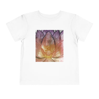 Lotus Flower Toddler Tee | Cute Short Sleeve Shirt, Kids Gift, Flower Graphic Tee, Baby Shower Gift, Summer Playtime Top