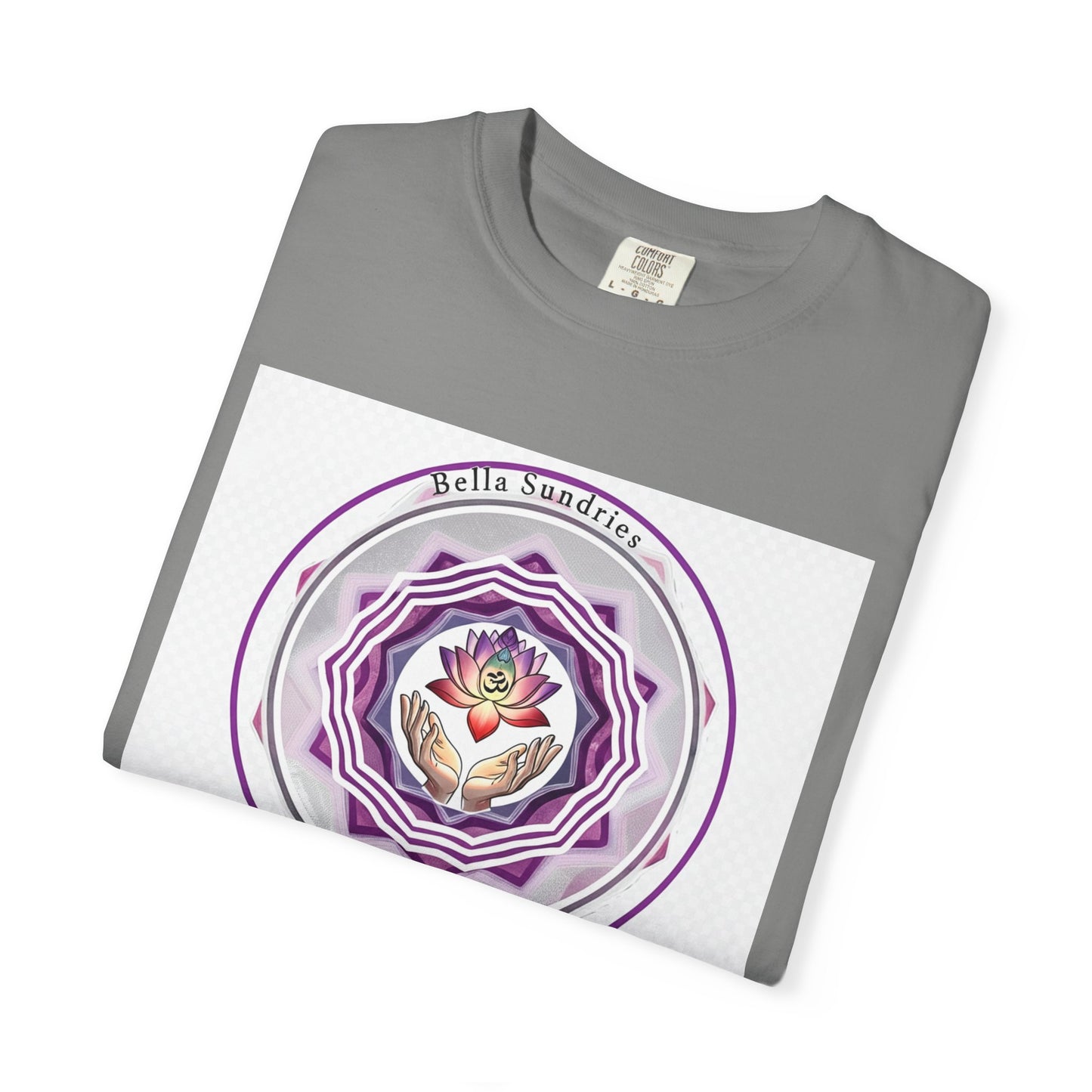 Spiritual Mandala T-Shirt, Unisex Garment-Dyed Tee for Meditation, Yoga, Mindfulness, Gift for Him/Her, Boho Chic Wear