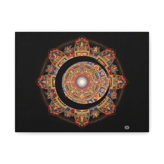 Colorful Mandala Wall Art Canvas Print, Spiritual Home Decor, Meditation Gift, Bohemian Artwork, Wall Hanging, Unique Gift Idea