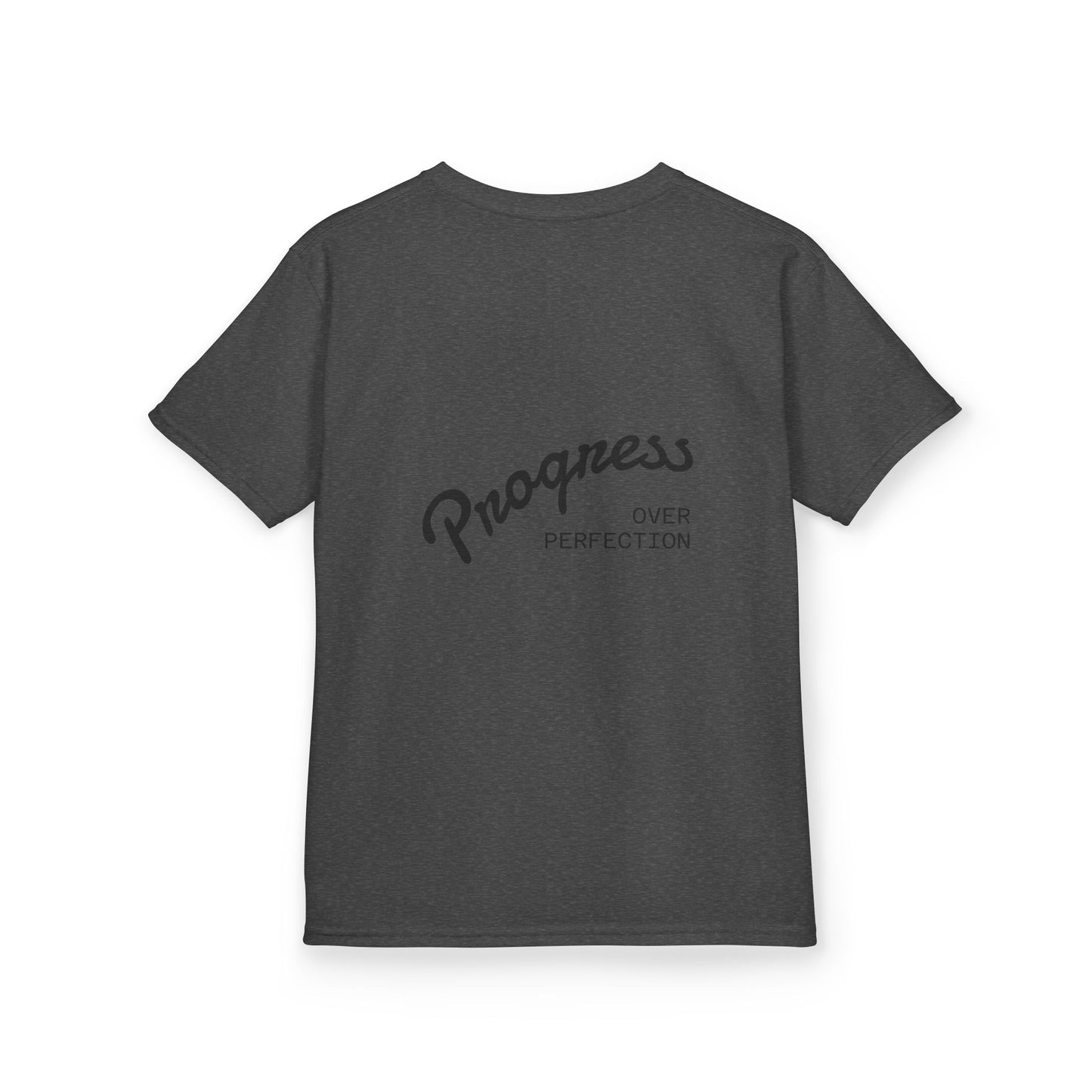 Kids Tee — ‘Progress Over Perfection’ Lotus Graphic