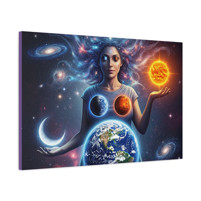 Cosmic Canvas Print - Celestial Art for Space Lovers, Home Decor, Wall Art, Gift for Astronomers, Universe Wall Hanging