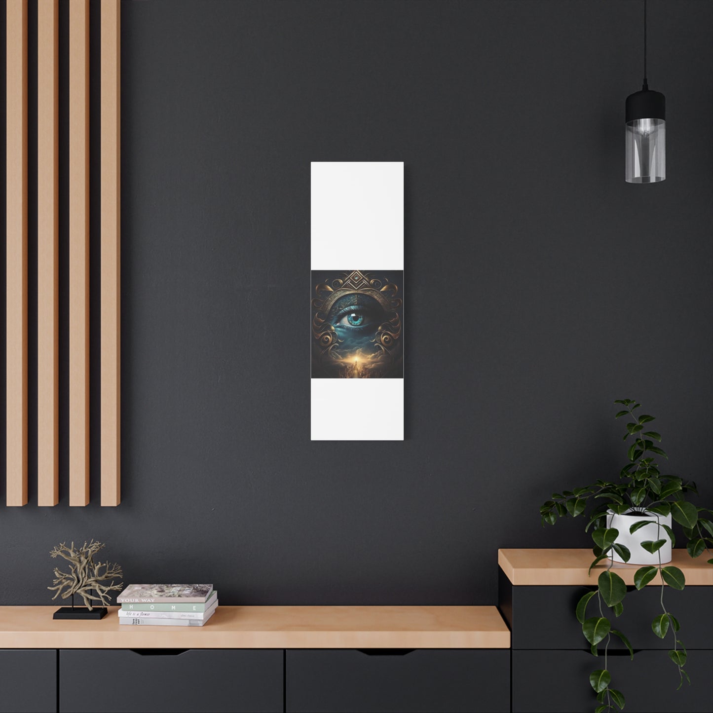 Mystical Eye Canvas Wall Art, Boho Decor, Home Wall Art, Unique Gift, Modern Artwork, Eye Design