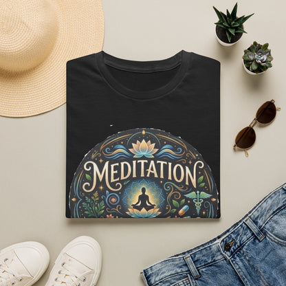 Meditation T-Shirt — "Meditation is the Best Medication" Mindfulness Tee