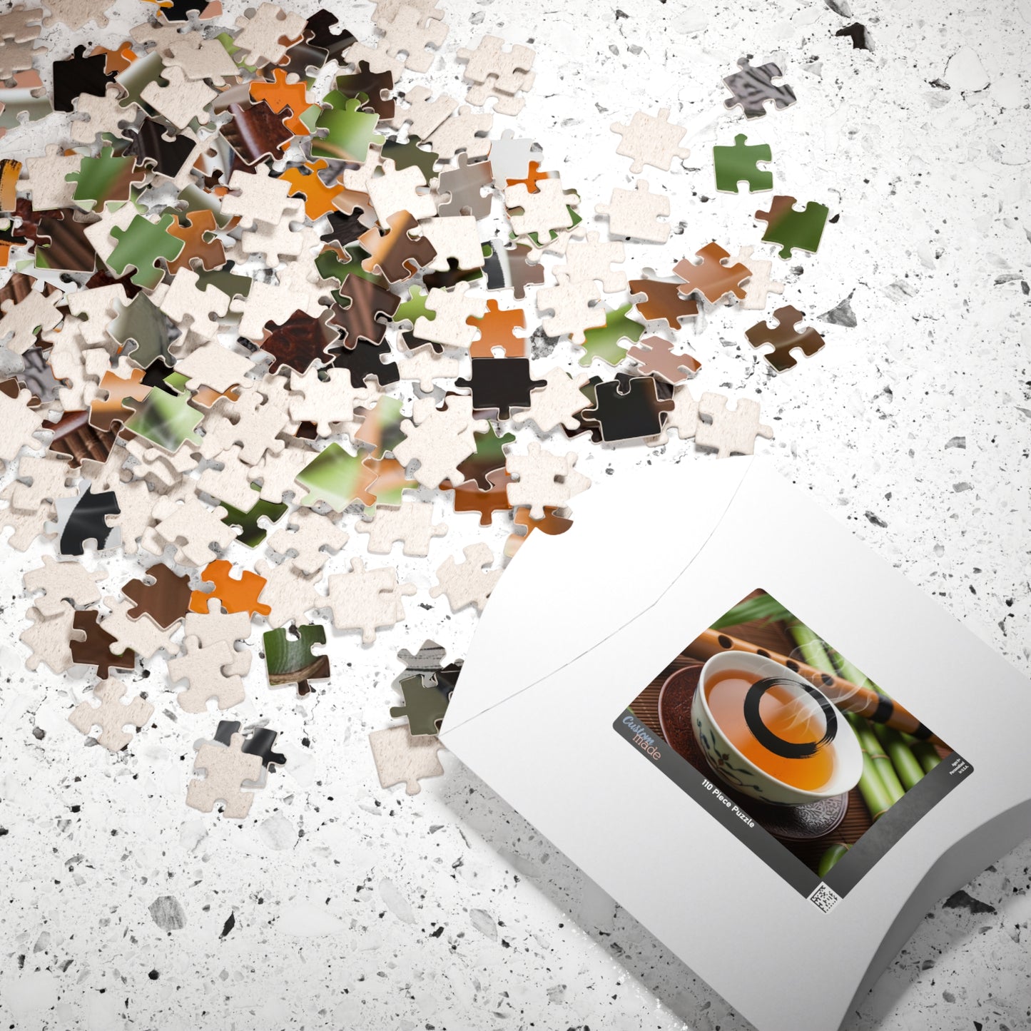 Tea-Themed Puzzle for Relaxation and Mindfulness, Perfect Gift for Tea Lovers, Family Fun, Game Night, Rainy Day Activity