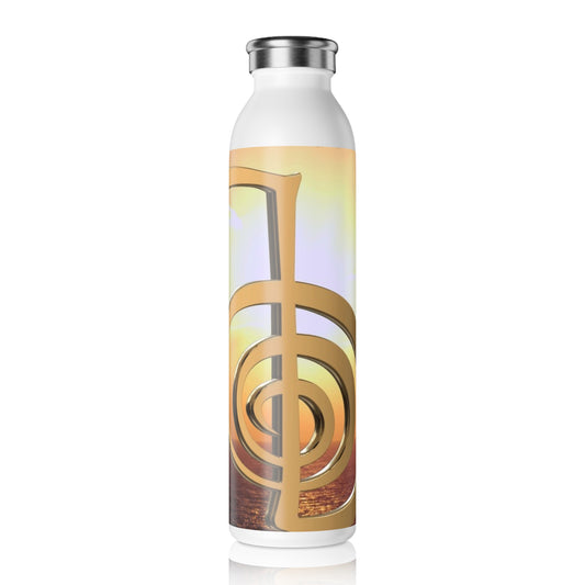 Inspiration Water Bottle, Motivational Slim Water Bottle, Yoga Gift, Eco-friendly Hydration, Wellness and Exercise