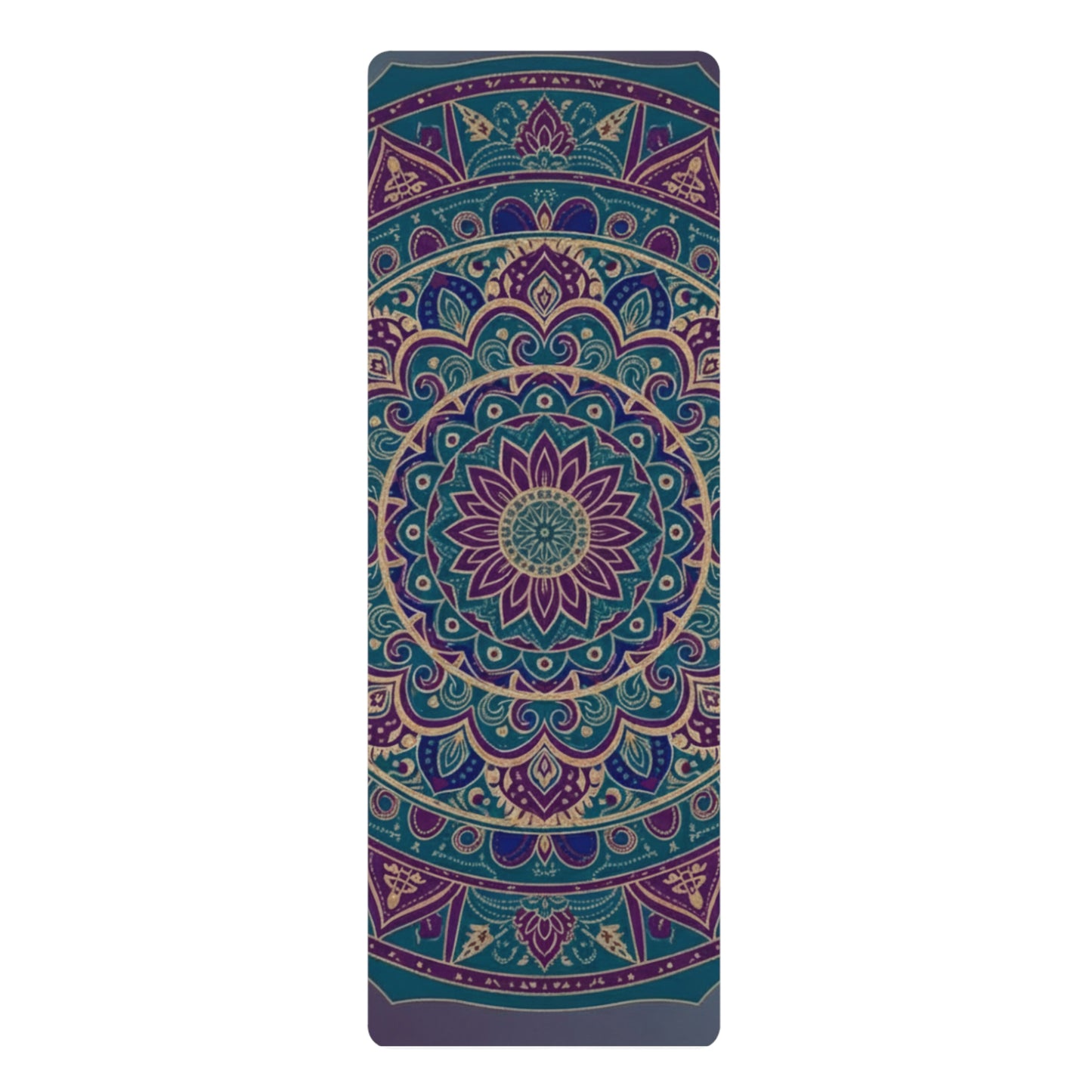 Vibrant Mandala Yoga Mat, Eco-Friendly Exercise Mat, Wellness Gift, Home Fitness, Meditation Accessory