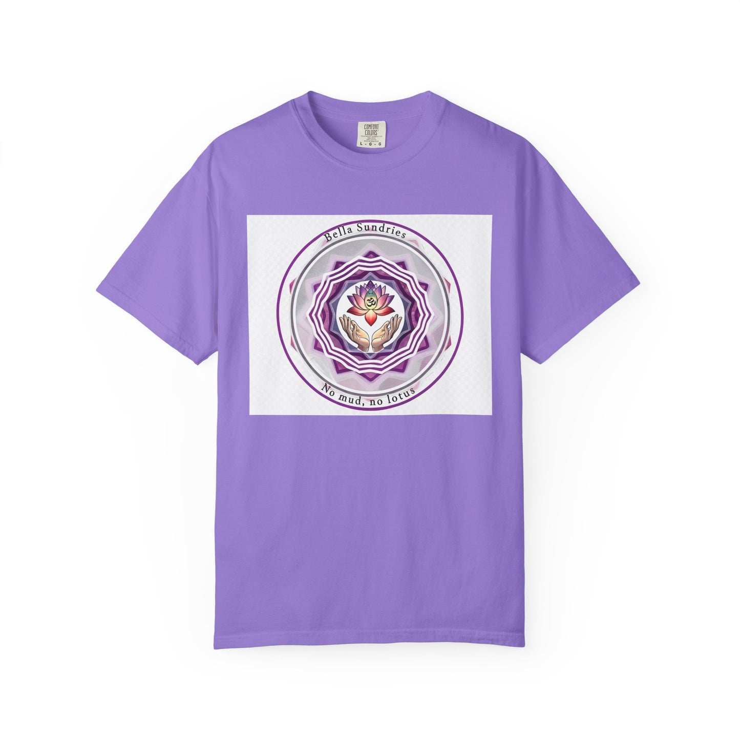 Spiritual Mandala T-Shirt, Unisex Garment-Dyed Tee for Meditation, Yoga, Mindfulness, Gift for Him/Her, Boho Chic Wear