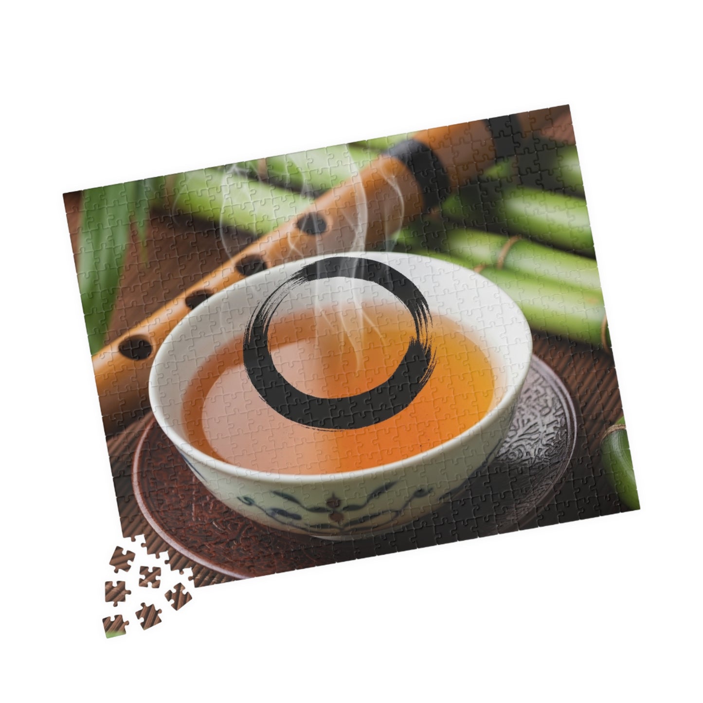 Tea-Themed Puzzle for Relaxation and Mindfulness, Perfect Gift for Tea Lovers, Family Fun, Game Night, Rainy Day Activity