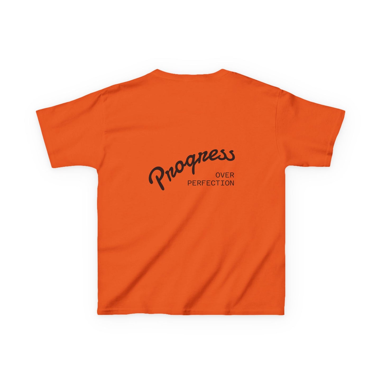 Kids Tee — ‘Progress Over Perfection’ Lotus Graphic