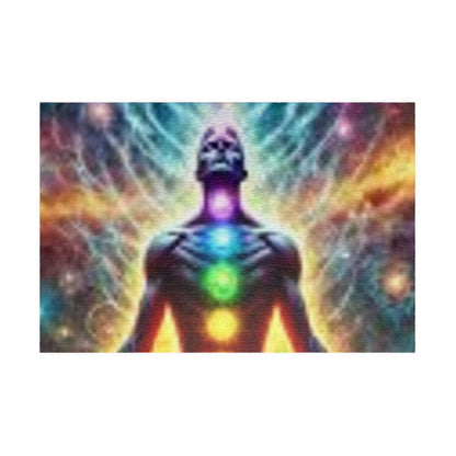 Meditation Puzzle with Chakra Artwork - Spiritual Gifts for Mindfulness, Relaxation, Yoga, Meditation Decor, Unique Gift Idea