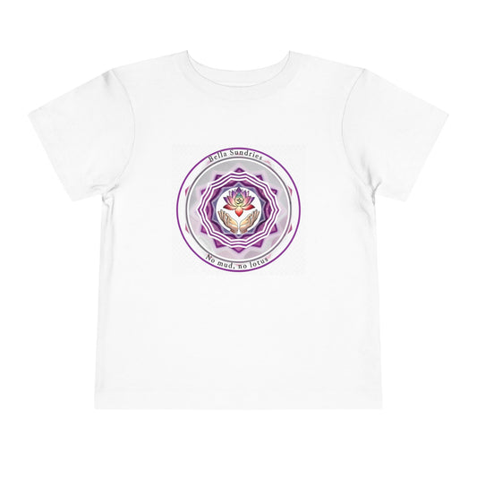 Lotus Flower Toddler Tee | Cute Short Sleeve Shirt, Kids Gift, Flower Graphic Tee, Baby Shower Gift, Summer Playtime Top
