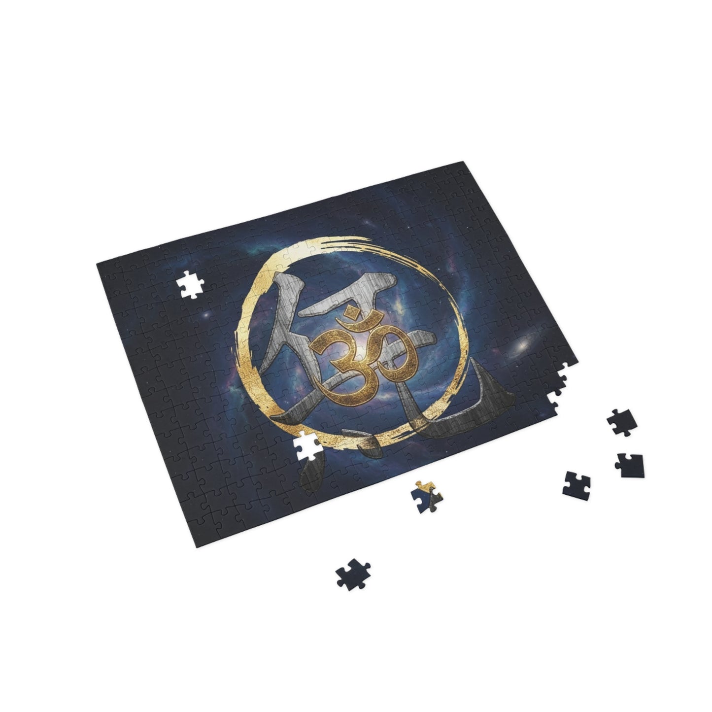 Om Symbol Galaxy Jigsaw Puzzle — Meditation & Spirituality 96–1000 Piece