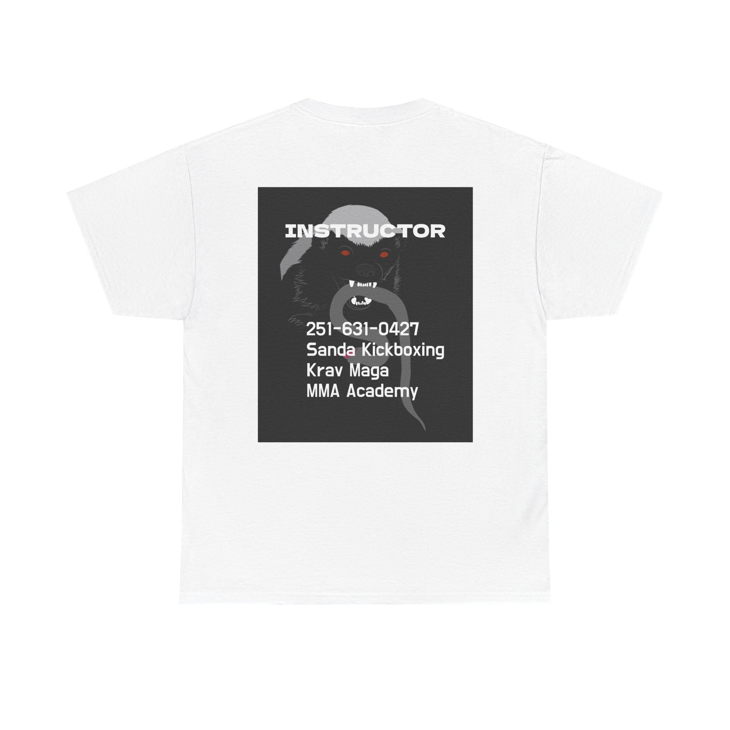 Unisex Heavy Cotton Tee  instructor for Martial Arts, Kickboxing Training Shirt, Integrity Academy Gear, Athletic Apparel, MMA T-shirt, Fight Club [...]