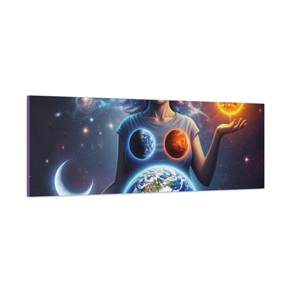 Cosmic Canvas Print - Celestial Art for Space Lovers, Home Decor, Wall Art, Gift for Astronomers, Universe Wall Hanging