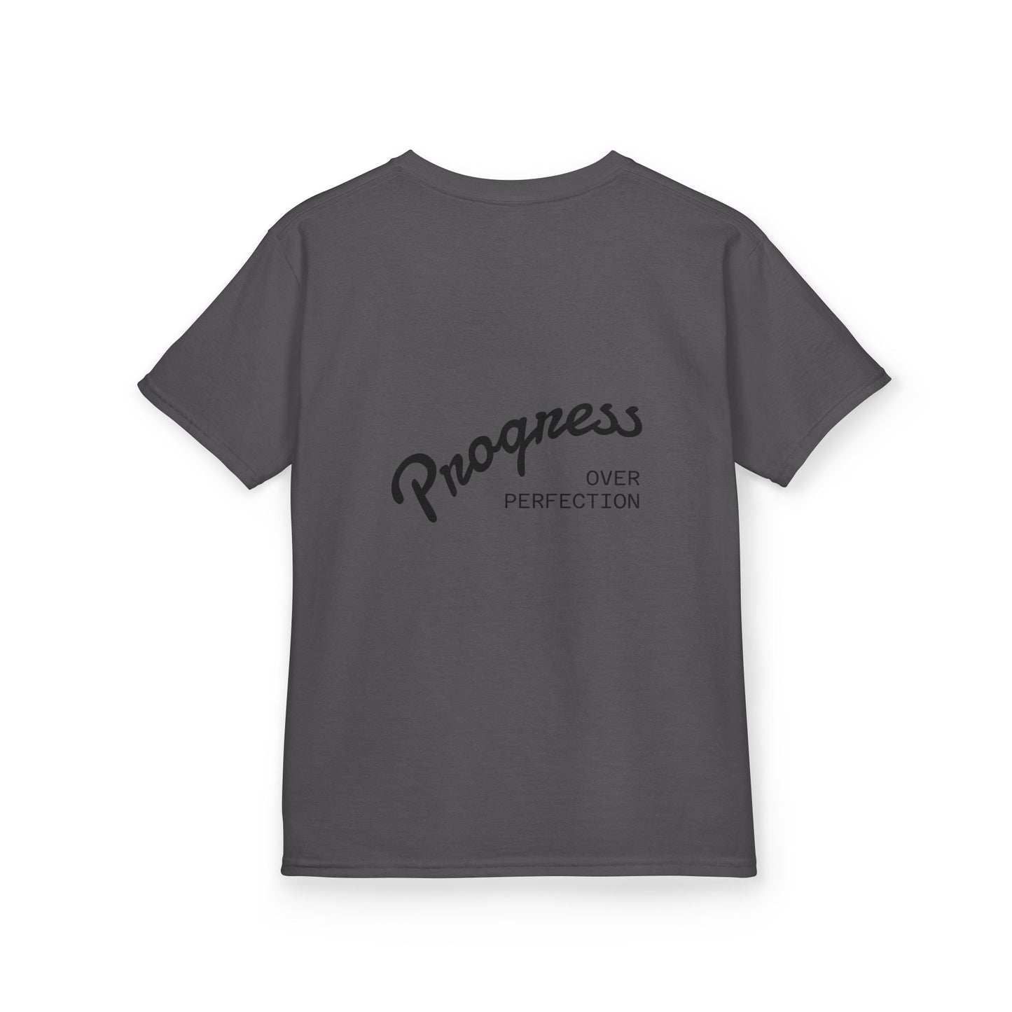 Kids Tee — ‘Progress Over Perfection’ Lotus Graphic