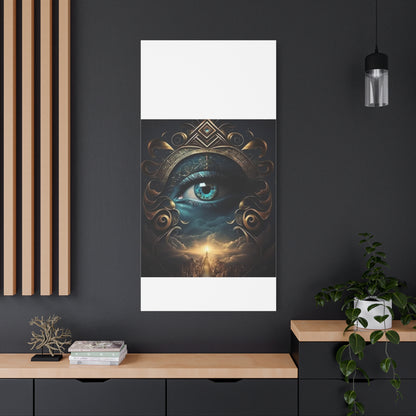 Mystical Eye Canvas Wall Art, Boho Decor, Home Wall Art, Unique Gift, Modern Artwork, Eye Design