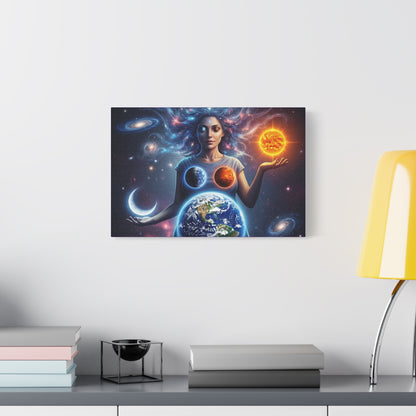 Cosmic Canvas Print - Celestial Art for Space Lovers, Home Decor, Wall Art, Gift for Astronomers, Universe Wall Hanging