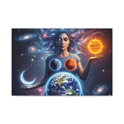 Cosmic Canvas Print - Celestial Art for Space Lovers, Home Decor, Wall Art, Gift for Astronomers, Universe Wall Hanging
