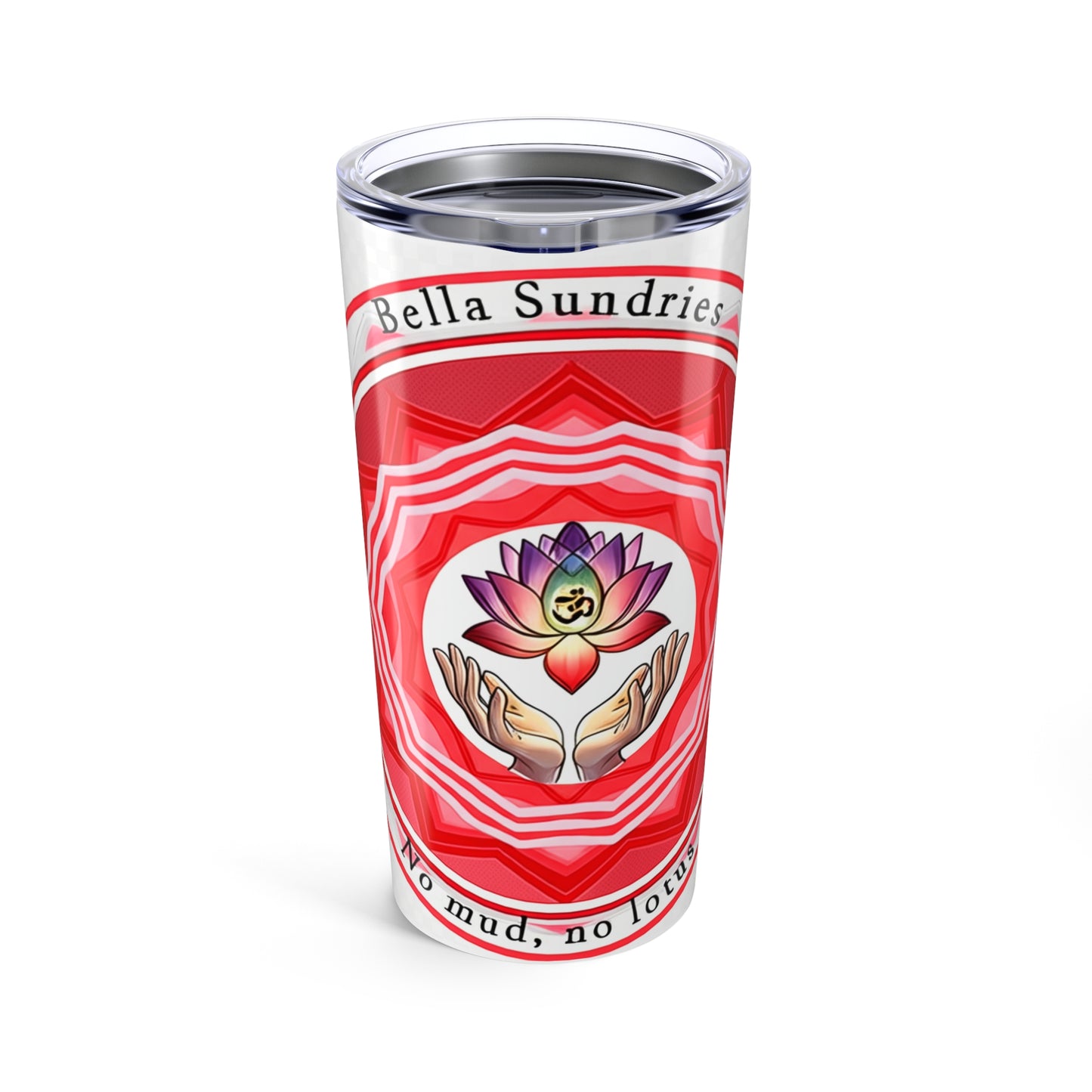 Meditative Lotus Tumbler 20oz - Inspirational Drinkware, Yoga Gift, Travel Mug, Self-Care, Spiritual Hydration