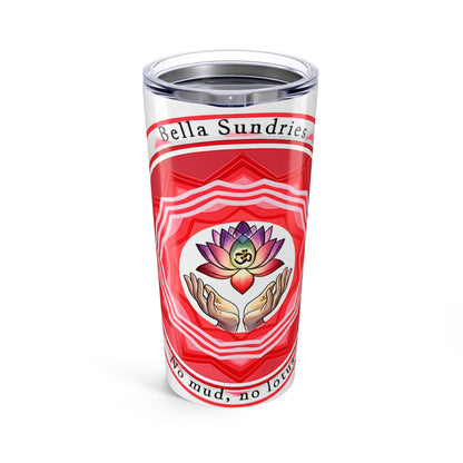 Meditative Lotus Tumbler 20oz - Inspirational Drinkware, Yoga Gift, Travel Mug, Self-Care, Spiritual Hydration