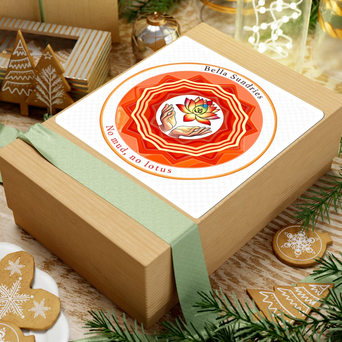 Lotus Flower Kiss-Cut Stickers, Affirmation Stickers for Journaling, Meditation Decor, Yoga Gifts, Boho Chic