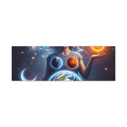 Cosmic Canvas Print - Celestial Art for Space Lovers, Home Decor, Wall Art, Gift for Astronomers, Universe Wall Hanging