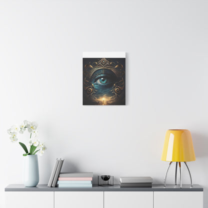 Mystical Eye Canvas Wall Art, Boho Decor, Home Wall Art, Unique Gift, Modern Artwork, Eye Design