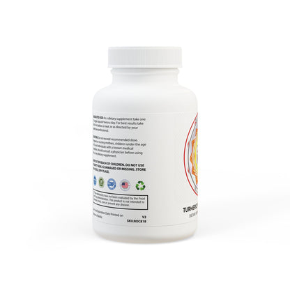 Turmeric with BioPerine® (Black Pepper Fruit Extract) Supplement (60 Capsules)