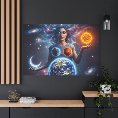 Cosmic Canvas Print - Celestial Art for Space Lovers, Home Decor, Wall Art, Gift for Astronomers, Universe Wall Hanging