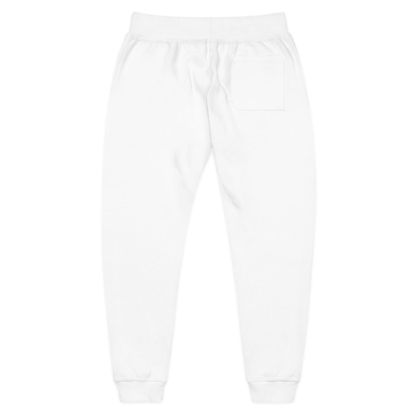 Cozy Unisex Fleece Sweatpants with Embroidered Design, Relaxed Fit Lounge Pants, Travel Joggers, Gift for Her/Him, Stylish Athleisure