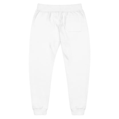 Cozy Unisex Fleece Sweatpants with Embroidered Design, Relaxed Fit Lounge Pants, Travel Joggers, Gift for Her/Him, Stylish Athleisure