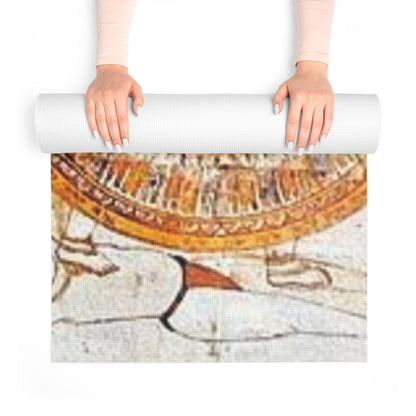 Elegant Foam Yoga Mat with Traditional Artwork, Yoga Accessories, Meditation Mat, Fitness Mat, Home Decor, Gift for Yogis