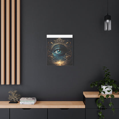 Mystical Eye Canvas Wall Art, Boho Decor, Home Wall Art, Unique Gift, Modern Artwork, Eye Design
