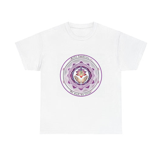 Spiritual Affirmation Tee, Unisex Heavy Cotton Shirt, Mandala Art Tee, Gift for Yogis, Meditation Tee, Mindfulness Apparel