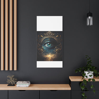 Mystical Eye Canvas Wall Art, Boho Decor, Home Wall Art, Unique Gift, Modern Artwork, Eye Design